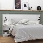 Cabeceira Regulável Casal/solteiro Line Flex Branco Com Mesa