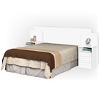 Cabeceira Regulável Ibrahim Criado Mudo Branco