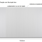 Cabeceira Ripada Branca Box Casal Modular 140x60 Sem Furos