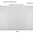 Cabeceira Ripada Branca Box Solteiro Modular 96x60 Sem Furos