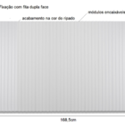Cabeceira Ripada Branca Cama Queen Modular 168x60 Sem Furos