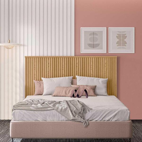 Cabeceira Ripada Casal 162cm Carvalho Pipa 1.6 Linea Brasil