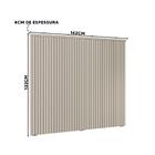 Cabeceira Ripada Casal 162cm Off White Pipa 1.6 Linea Brasil