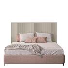 Cabeceira Ripada Casal 162cm Off White Pipa 1.6 Linea Brasil