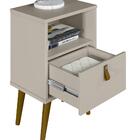 Cabeceira Ripada Casal Carvalho Com 2 Mesas De Cabeceira Off