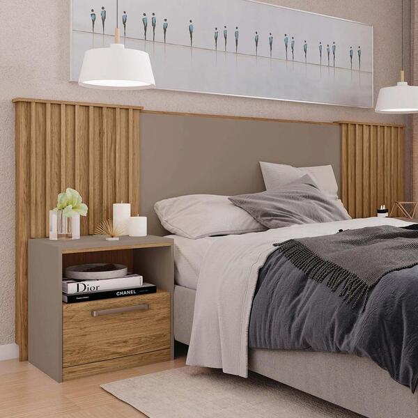 Cabeceira Ripada Casal Extensível Tomaso Buriti Fendi