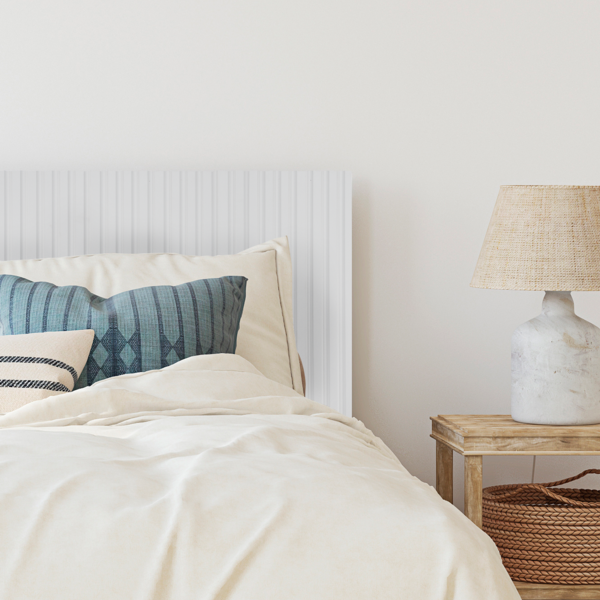 Cabeceira Ripada Casal Modular Leve Mdf 140x90cm Com Fita 3m