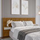 Cabeceira Ripada Casal Queen Com 2 Gavetas Naturalle Off Whit