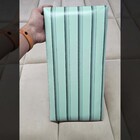 Cabeceira Ripada Estofada 20x40 Verde Menta