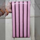 Cabeceira Ripada Estofada Rosa 20x40