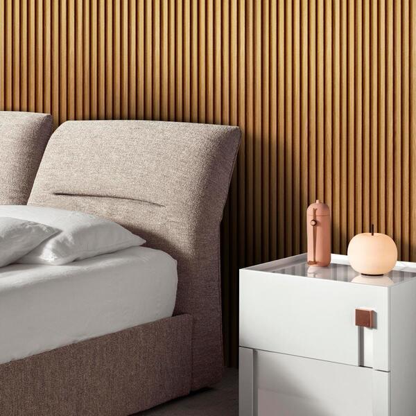 Cabeceira Ripada Grande Para Quarto 260 Cm X 250 Cm Mdf E Mdp