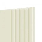 Cabeceira Ripada King 300cm 100% Mdf   Off White