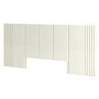 Cabeceira Ripada King 300cm 100% Mdf   Off White