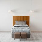 Cabeceira Ripada Maracá 113x105 Cm Solteiro Nature