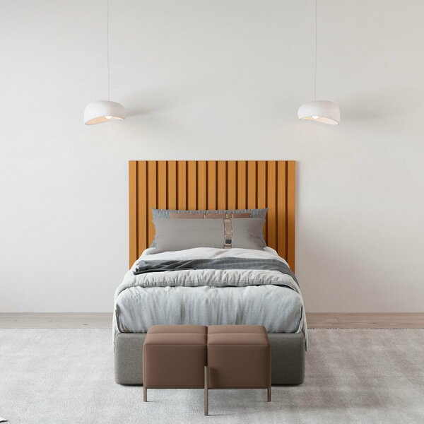 Cabeceira Ripada Maracá 113x105 Cm Solteiro Nature