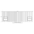 Cabeceira Ripada Maracá King Com 2 Mesas De Cabeceira Buriti