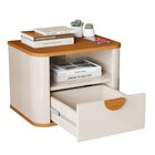 Cabeceira Ripada Maracá King Com 2 Mesas De Cabeceira Buriti