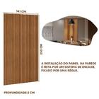 Cabeceira Ripada Para Cama De Casal 140 Cm X 250 Cm Mdf E Mdp