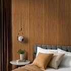 Cabeceira Ripada Para Cama King 220 Cm X 250 Cm Mdf E Mdp Nat