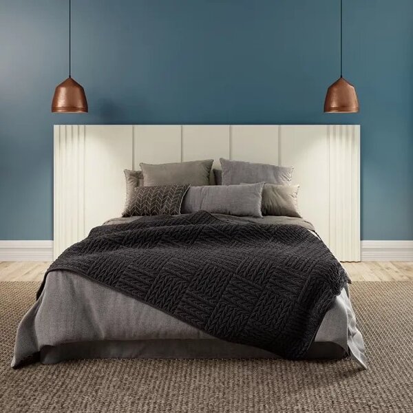 Cabeceira Ripada Queen 270cm 100% Mdf   Off White