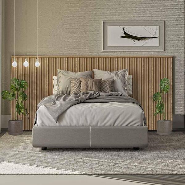 Cabeceira Ripada Queen Size Carvalho Laranjeiras Linea Brasil