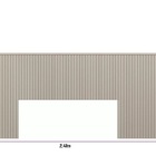 Cabeceira Ripada Queen Size Off White Laranjeiras Linea Brasil