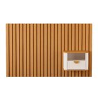 Cabeceira Ripada Solteiro Com 2 Mesas De Cabeceira Curva Buri