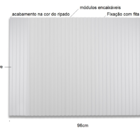 Cabeceira Ripada Solteiro Painel Modular Em Mdf 96x90cm Fita