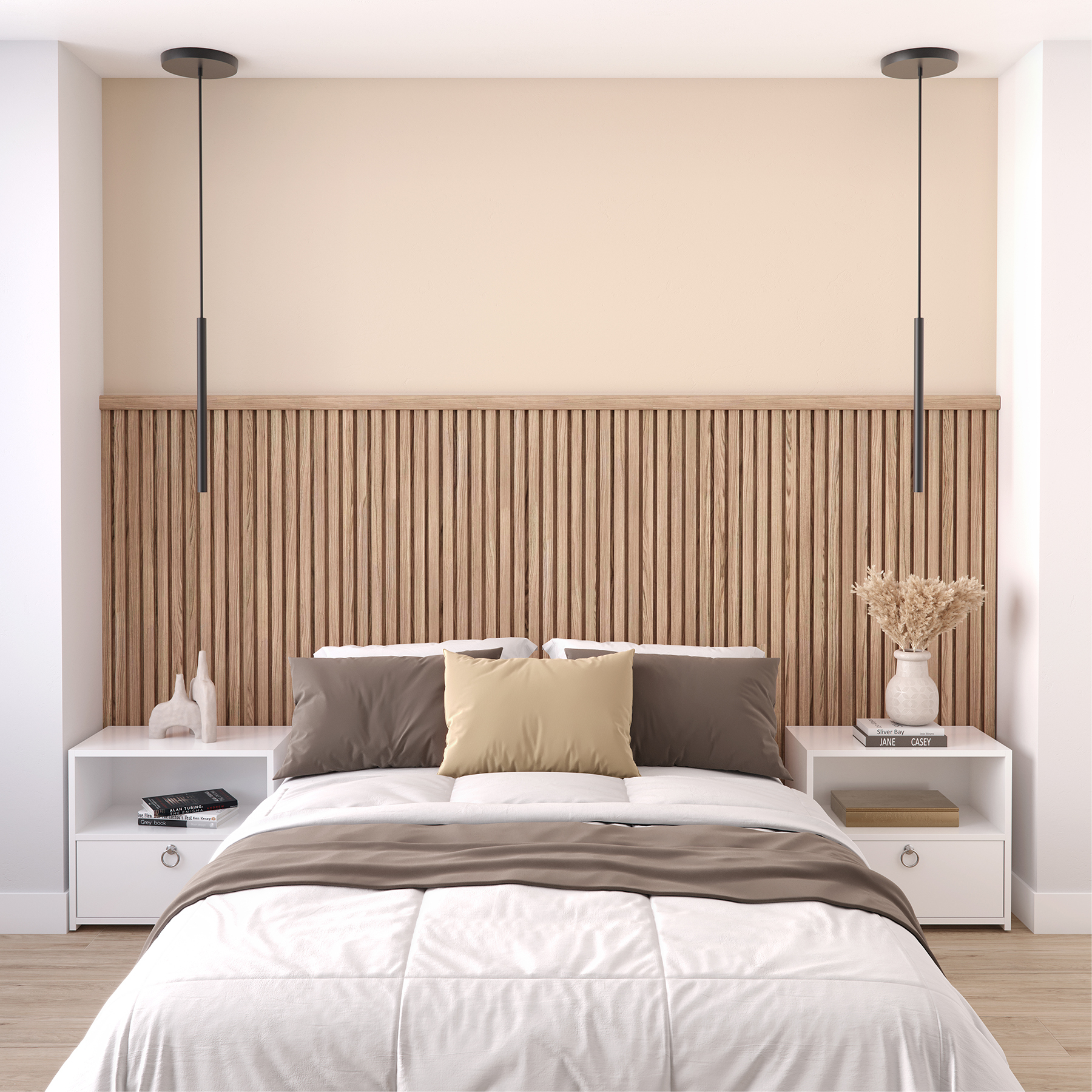 Cabeceira Ripada em MDF Moldurama