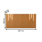 Cabeceira Ripado De Casal Com Jogo De Led Atrani Nature