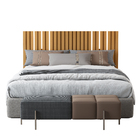 Cabeceira Ripado Maracá 162cm Para Cama De Casal/queen Com Le