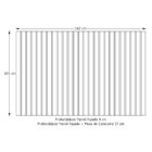 Cabeceira Ripado Maracá 162cm Para Cama De Casal/queen Com Le