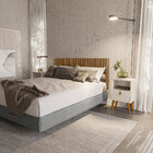 Cabeceira Ripado Modular 4 Caixas Ubatuba Cama Queen Linea Br