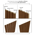 Cabeceira Ripado Modular 5 Caixas Atalaia Cama Casal Linea Br