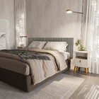 Cabeceira Ripado Modular 5 Caixas Ubatuba Cama King Linea Bra