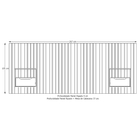 Cabeceira Ripado Para Cama De Casal/queen Maracá Nature Com 2