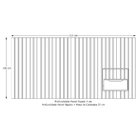 Cabeceira Ripado Para Cama De Casal/queen Maracá Nature Com M