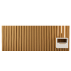 Cabeceira Ripado Para Cama King Size Maracá Nature Com Mesa D