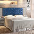 Cabeceira Roger Regulável Ártico E Azul