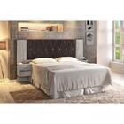 Cabeceira Roger Regulável Ártico E Marrom