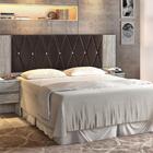 Cabeceira Roger Regulável Ártico E Marrom