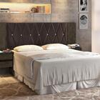 Cabeceira Roger Regulável Nogal E Marrom