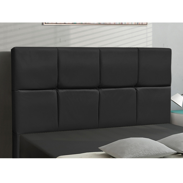 Cabeceira Roma Para Cama Box Solteiro 90 Cm Corino Preto I02