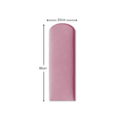 Cabeceira Rosa Estofada Nuvem Para Cama Box Solteiro