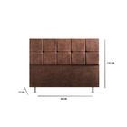 Cabeceira Safira Marrom 90cm Bnn Decor