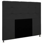 Cabeceira Safira Para Cama Box Casal 140 Cm Suede Preto - D'r