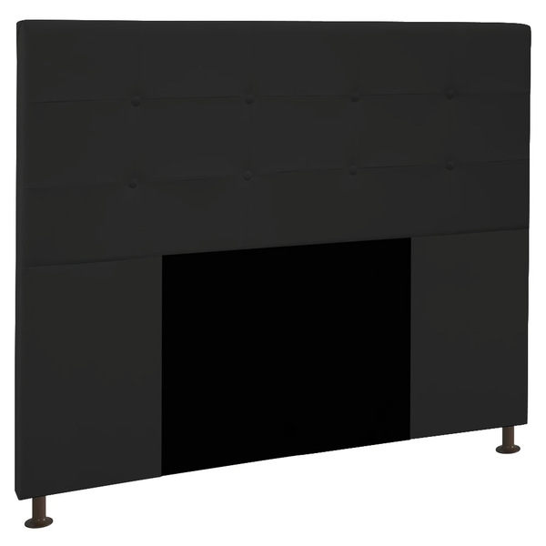 Cabeceira Safira Para Cama Box King 195 Cm Corino - D'rossi -