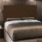 Cabeceira Safira Para Cama Box King 195 Cm Corino Marrom - D'