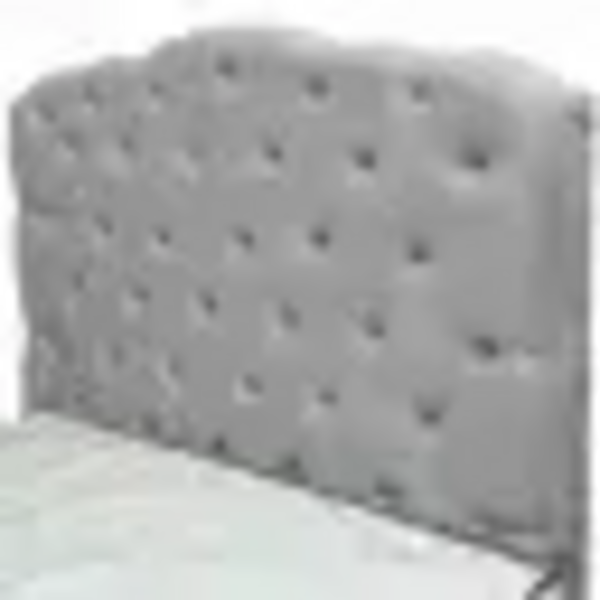 Cabeceira Santa Cruz Casal Em Veludo Web Lar Cor Cinza