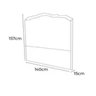 Cabeceira Santa Cruz Casal Em Veludo Web Lar Cor Preto